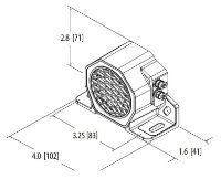 ECCO 505 TONAL REVERSE Alarm (Studs) 87dB(A) IP65 R10 12/24V