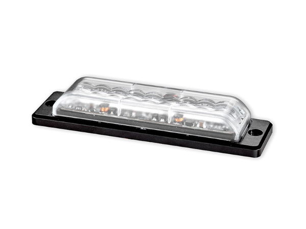 911 Signal X9 180° Amber 9-LED Strobe R65 12/24V [021801A]