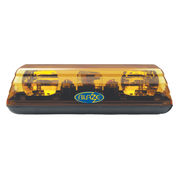 ECCO Blaze II Series Amber/Amber (R65) Rotator Mini Lightbar | 400mm | Single Bolt | 12V | Pack of 1 - [601.AA01.Y]