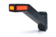 WAS W168.4 LED End-Outline Marker Light w/ Side | 60° Stalk | Left | Fly Lead - [1171L]