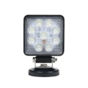 LED Autolamps 10015 Square Mag Mount 9-LED 1210lm Work Flood Light (Cigarette Plug) 12/24V - 10015BMPMM