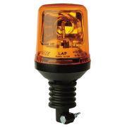 LAP Electrical LAP Range R65 ROTATOR Amber Flexi DIN Pole Beacon 12/24V [LAP272A]