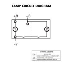 Carling V-Series Rocker Switch Base | 24V | ON/OFF | SP | 2xLED Green/Green (Location/Function) | Pack of 1 - [273.208]