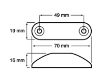 Peterson 1268 LED Side Marker Light | Fly Lead | 12/24V [PM-M1268A-MV]