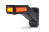 WAS W168.5 LED End-Outline Marker Light w/ Side | 60° Short Stalk | Left | Fly Lead - [1173L]