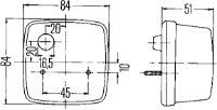 Hella 2SB 003 014-151 Stop/Tail Lamp [Cable Entry]