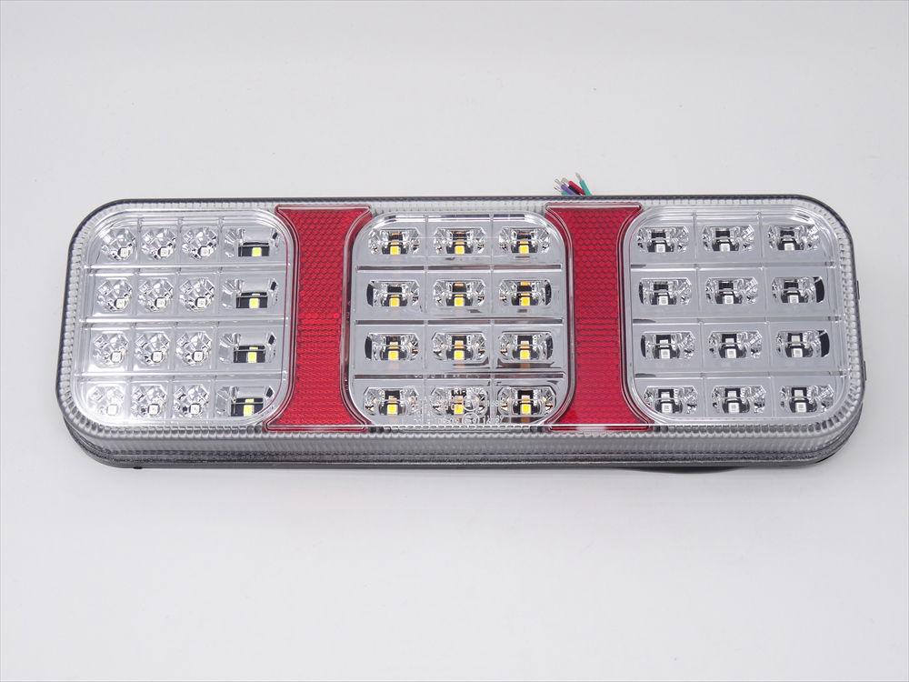 DBG COMBI III Series LED Rear Combination Lamp w/ Reverse (Clear Lens) | 0.5m Fly Lead [344.055A]