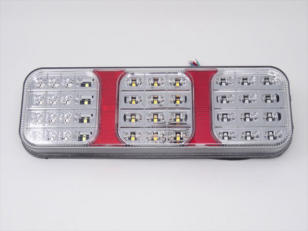 DBG COMBI III Series LED Rear Combination Lamp w/ Reverse (Clear Lens) | 0.5m Fly Lead [344.055A]