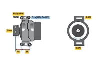 Bosch Exchange Alternator 0 986 043 910