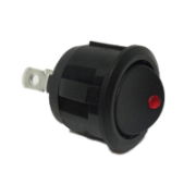 20mm Round Rocker Switch | ON/OFF | Red LED | Pack of 1 - [270.132]