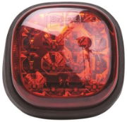 Britax L11 Series 12/24V Square LED Stop/Tail Light | 112mm | Fly Lead - [L11.03.LDV]