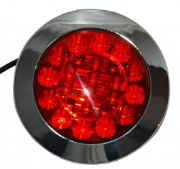 Signal-Stat SS/40 Bullseye Series 12/24V Round LED Rear Fog Light | 155mm | Fly Lead - [SS/40340]