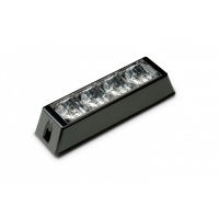 LED Autolamps LED-DV Series Red (R10) 4-LED Strobe Warning Light | 12/24V | Pack of 1 - [LED4DVR]