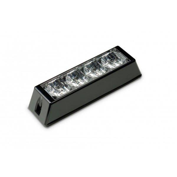 LED Autolamps LED-DV Series Red (R10) 4-LED Strobe Warning Light | 12/24V | Pack of 1 - [LED4DVR]