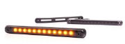 WAS W276 BLACK LED Side (Amber) Marker Light | 238mm | Slim | Fly Lead + Superseal - [2342SS]