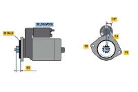 Bosch Exchange Starter Motor 0 986 023 430