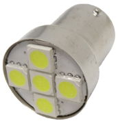 207 R5W 5-LED Bayonet Bulb BA15s (SCC) | 12V | 5W | Pack of 2 - [100.LED207/2]