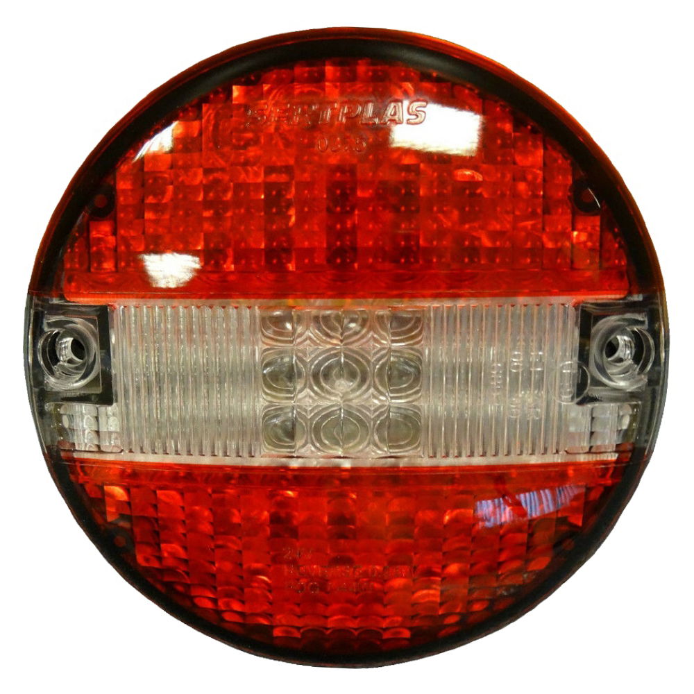 DBG LED 140mm Round Stop/Tail/Reverse Lamp | Cable Entry | 24V [385.1200002]