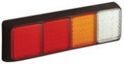 LED Autolamps 80 Series Quad 12/24V Square LED Rear Combination Light | 350mm - [80BRRAWME]