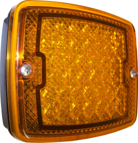 LITE-wire/Perei 1200 Series LED 137mm Square Side Indicator Lamp | Fly Lead | 24V - [SR1200LED-24V]