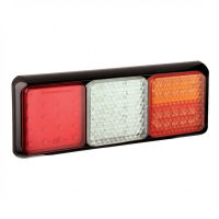 LED Autolamps 100 Series Triple 12/24V Square LED Rear Combination Light | 352mm - [100STIWFMRE]