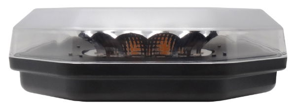 247 Lighting (388mm) LED R65 Amber/Clear Magnetic/4 Bolt Mini Lightbar [CA7097]