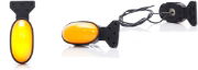 WAS W255 LED Side (Amber) Marker Light w/ Hanger Bracket | 75mm | Fly Lead - [2039/II]