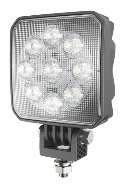DBG 9-LED Square Work Light | Flood Beam | 3650lm | Fly Lead - [711.056]