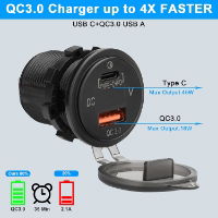 DBG 4x ON/OFF Mini Rocker Switches w/ 2x USB, Cig Socket & Voltmeter | 12V | SP | Blue - [270.140]