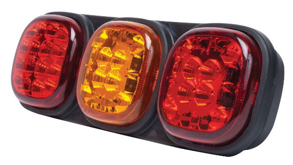 Britax L13 Series Triple Square LED Rear Combination Lights | 334mm