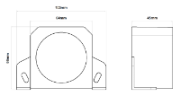 DBG 258.001 SPEAKING REVERSE Alarm 97dB(A) (Fly Lead) IP67 R10 12/24V