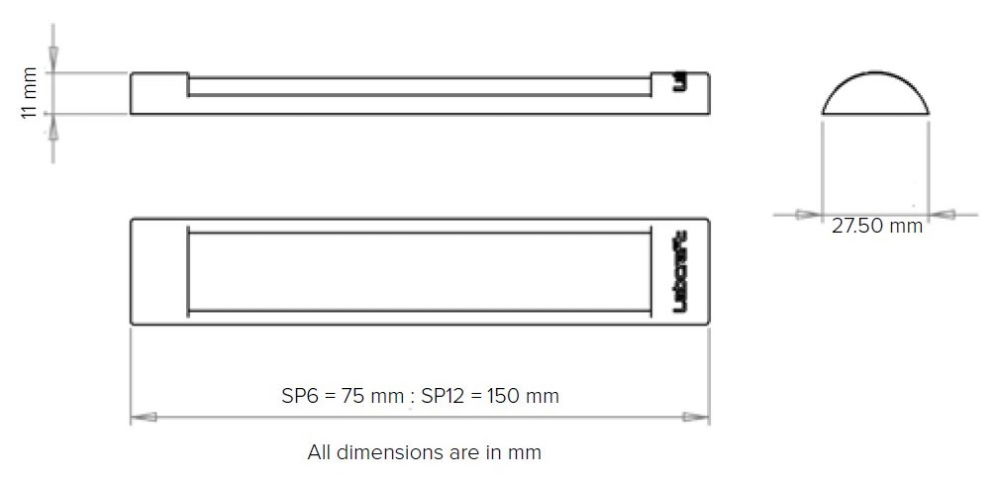 Labcraft SP1CW6G/2 Steplite (75mm) 6-LED Step Light 160lm 24V