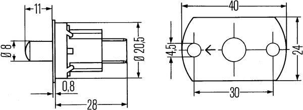 Metal Door/Courtesy Light Switch | Protrudes ON-in-OFF Position | 12/24V | Pack of 1 - [270.038]