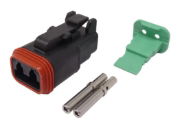 TE Deutsch DT Complete Connector Kit | Female Terminals | 2-Way Plug | Pack of 1 - [568.002P]