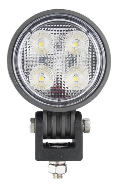 DBG 4-LED Round Work Light | Flood Beam | 1300lm | Fly Lead - [711.053]