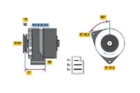 Bosch Exchange Alternator 0 986 030 720