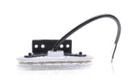 WAS W47WW LED Front (White) Marker Light (Reflex) w/ Bracket | 114mm | Fly Lead - [536Z]