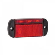 LED Autolamps 44 Series LED Rear Marker Light w/ Reflex & Black Bezel | Fly Lead [44RME]