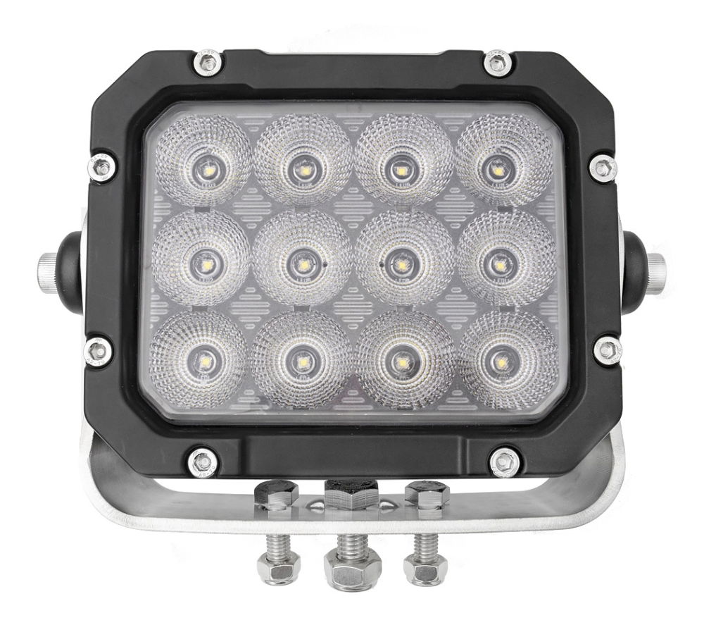 DBG 12-LED Square Work Light | Flood Beam | 10,200lm | DT Conn. | Pack of 1 - [711.046]