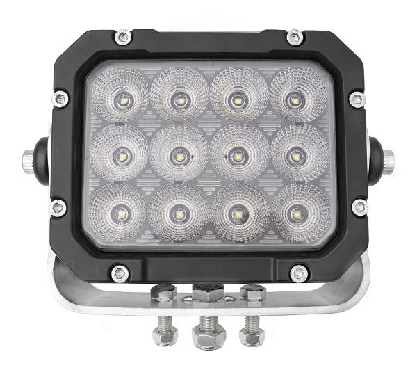 DBG 12-LED Square Work Light | Flood Beam | 10,200lm | DT Conn. | Pack of 1 - [711.046]