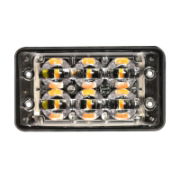 LED Autolamps SSLED Range Amber 6-LED Strobe 12/24V - [SSLED62DVA]