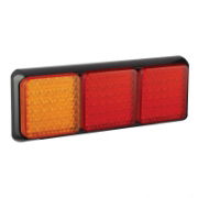 LED Autolamps 100 Series Triple 12/24V Square LED Rear Combination Light | 352mm - [100BARRME]