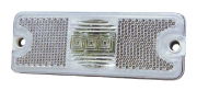 Truck-Lite TL/18 LED Front (White) Marker Light (Reflex) | 114mm | Fly Lead - [TL/18011C]