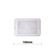 DBG Pegasus Series 12/24V LED Interior Panel Light | Polycarbonate | 150mm | 750lm | Un-Switched - [STL.100.VV]