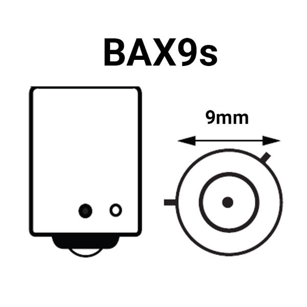 H6W Halogen Bulbs | BAX9s (Offset Pin)