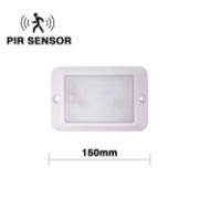 DBG Pegasus Series 12/24V LED Interior Panel Light | Polycarbonate | 150mm | 750lm | PIR Sensor - [STL.102.VV]