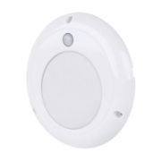 LED Autolamps 13118WM-PIR (130mm) WHITE 87-LED ROUND Interior Light with PIR Sensor 750lm 12/24V