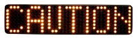 ECCO HD0012A HD0012 LED Matrix Message Master Warning Sign - Amber