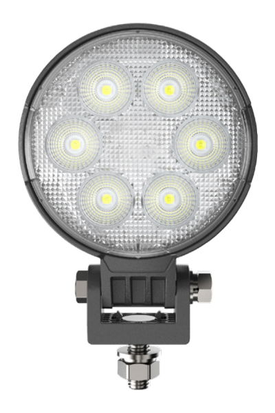 DBG 6-LED Round Work Light | Flood Beam | 2300lm | Fly Lead - [711.055]
