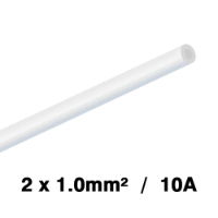 DBG 2x1.0mm² (10A) 2 Core Domestic Cable WHITE 100m